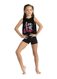 Live Love Dance Crop Tee