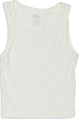 Flowers by Zoe Bedazzled Tank Top