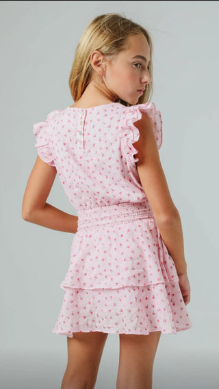 Pink Floral Marigot Dress