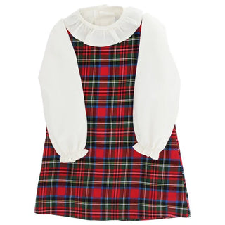 Bailey Boys Wales Tartan Bone Piped Shirt with Ruffle