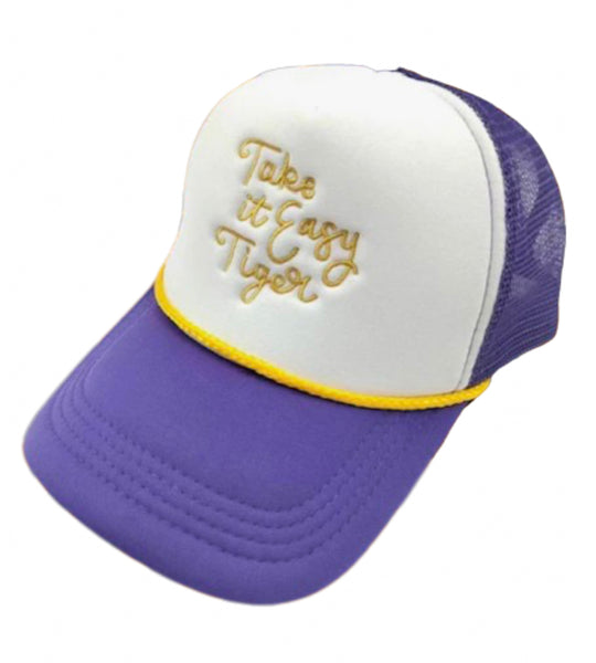 Take it Easy Tiger Embroidered Trucker Hat