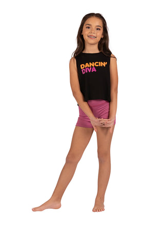 Dancin Diva Black Tank Top