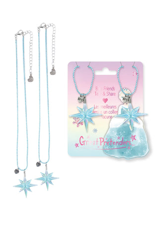 Great Pretenders Sisters Forever Tear & Share Necklace, close-up