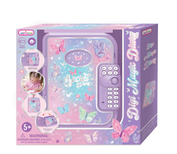 Hot Focus Digi Magic Diary - Tie Dye Butterfly