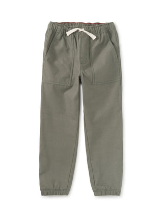Tea Collection Game on Reverse Twill Joggers- Dried Rosemary