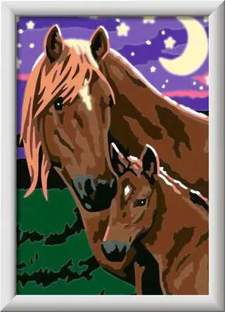Ravensburger Paint by Numbers CreArt Kit - Horses at Midnight