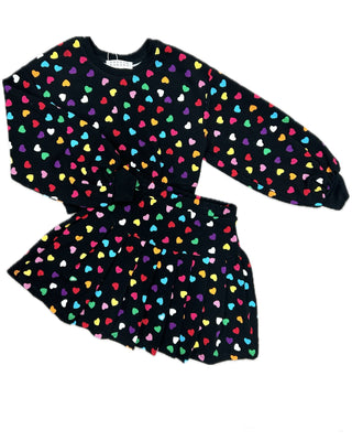 All Over Heart Print Set