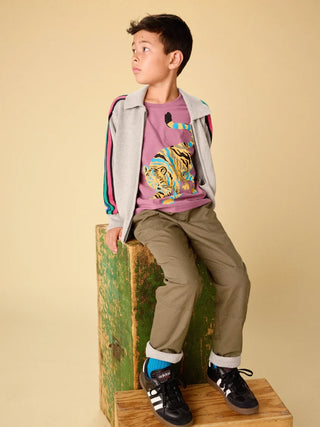Tea Collection Cozy Does It Lined Pants - Grape Leaf