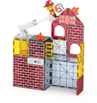 50pc Magna Tiles Fire Station