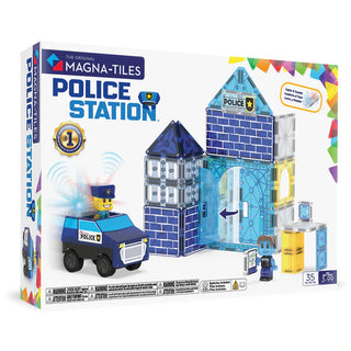 35pc Magna Tiles Police Station