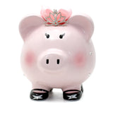 Ceramic Piggy Bank - Sparkle Princess Pig