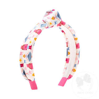 Wee Ones Pink Christmas Knot Headband - Nutcracker