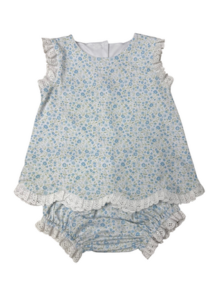 May Flowers Bloomer Set w/ Lace