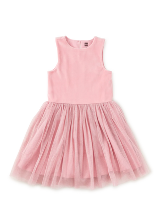 Tea Collection Honeysuckle Rose Velour & Tulle Ballet Dress