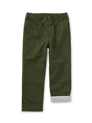 Tea Collection Cozy Does It Lined Pants - Grape Leaf