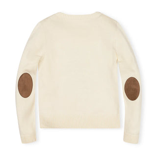 Organic Horse Intarsia Sweater - Ivory