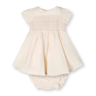 Hope & Henry Organic Smocked Puff Sleeve Dress