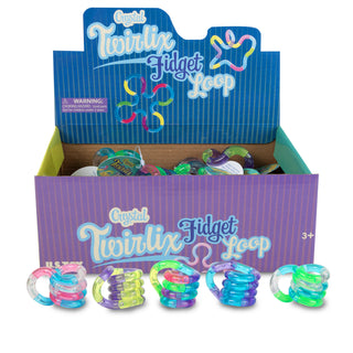 Crystal Twirlix Fidget Loop toy, second view