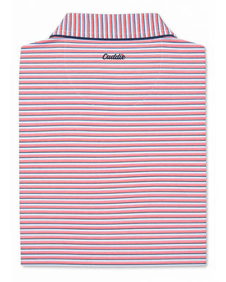 Youth Caddie Golf Independence Polo - Red/White/Blue