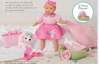 Madame Alexander 12" Puppy Care Doll Playset