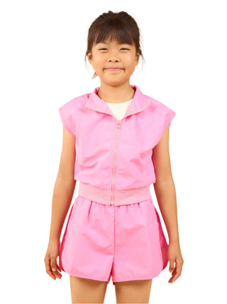 Sadie & Sage 2Pc Nylon Short Set - Pink