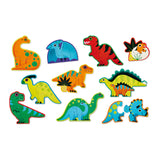 Crocodile Creek 10 Beginner 2Pc Puzzles - Dinosaurs