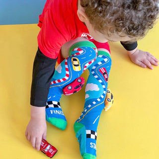 Madmia Crazy Socks - Racing Cars (Ages 6-99)