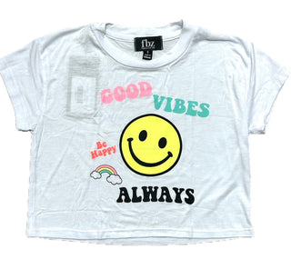 Flowers by Zoe White Good Vibes Always Tee