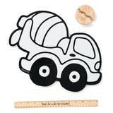 Doodleface Eraseable Crayon Board Cement Mixer
