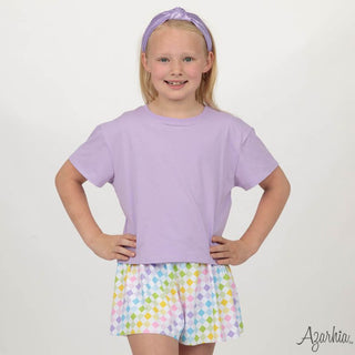 Azarhia Butterfly Shorts- Check Rainbow