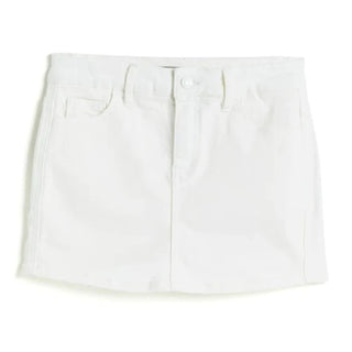 Tractr White Denim Skort