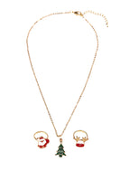 Great Pretenders Christmas Tree Necklace & Ring Set