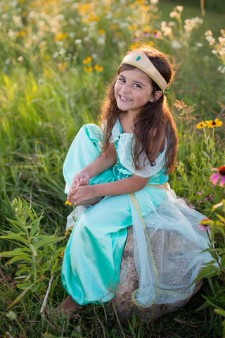Great Pretenders Teal Princess Jasmine 3Pc Costume Set