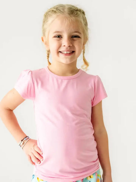 Macaron + Me Cap Sleeve Knit Tee - XS (4/5)