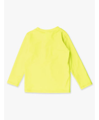 Rugged Butts Long Sleeve Zipper Rash Guard - Neon Yellow