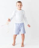 Rugged Butts Periwinkle Blue Seersucker Swim Trunks