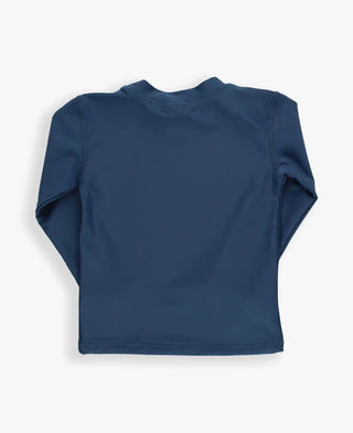 Rugged Butts Logo Long Sleeve Rash Guard - Navy