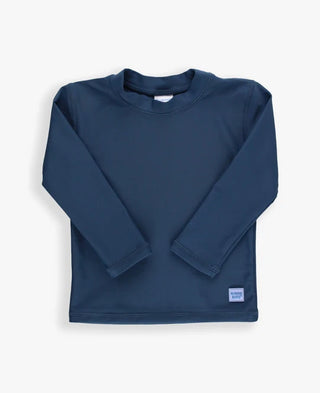 Rugged Butts Logo Long Sleeve Rash Guard - Navy