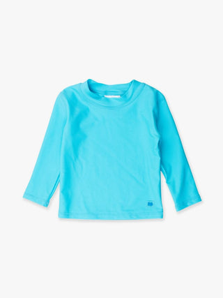 Rugged Butts Long Sleeve Rash Guard - Bright Aqua