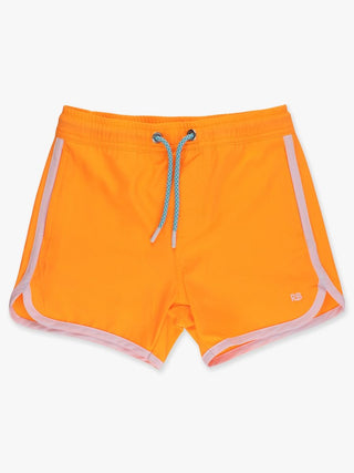 Performance Hybrid Dolphin Hem Swim Trunks - Neon Orange