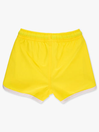Performance Hybrid Dolphin Hem Swim Trunks - Neon Yellow