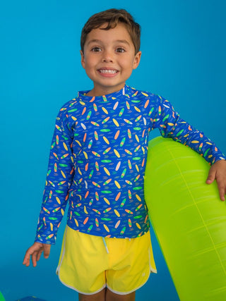 Performance Hybrid Dolphin Hem Swim Trunks - Neon Yellow