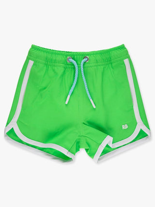 Performance Hybrid Dolphin Hem Swim Trunks - Neon Lime