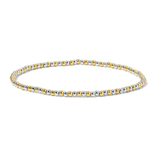 Gold/Silver Mixed Cube & Round Bracelet Assortment