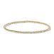 Silver & Gold Mixed Round Bead Bracelet 3MM