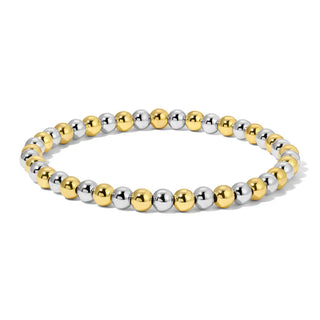 Gold/Silver Mixed Cube & Round Bracelet Assortment