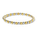Silver & Gold Mixed Round Bead Bracelet 5MM