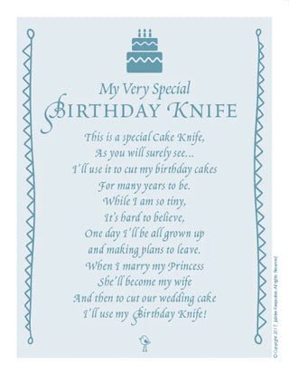 Keepsake Birthday Cake Knife Gift Set