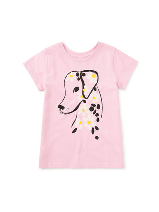 Tea Collection Flowery Dalmatian Graphic Tee