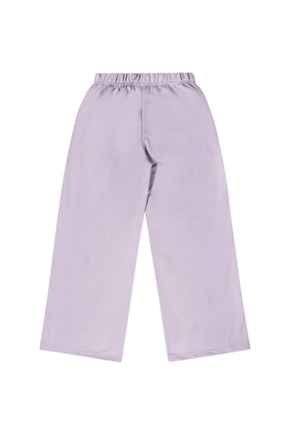 Light Purple Sweatshirt Wide Leg Sweatpant Set